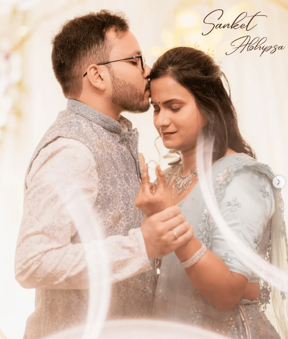 Wedding ceremony couple